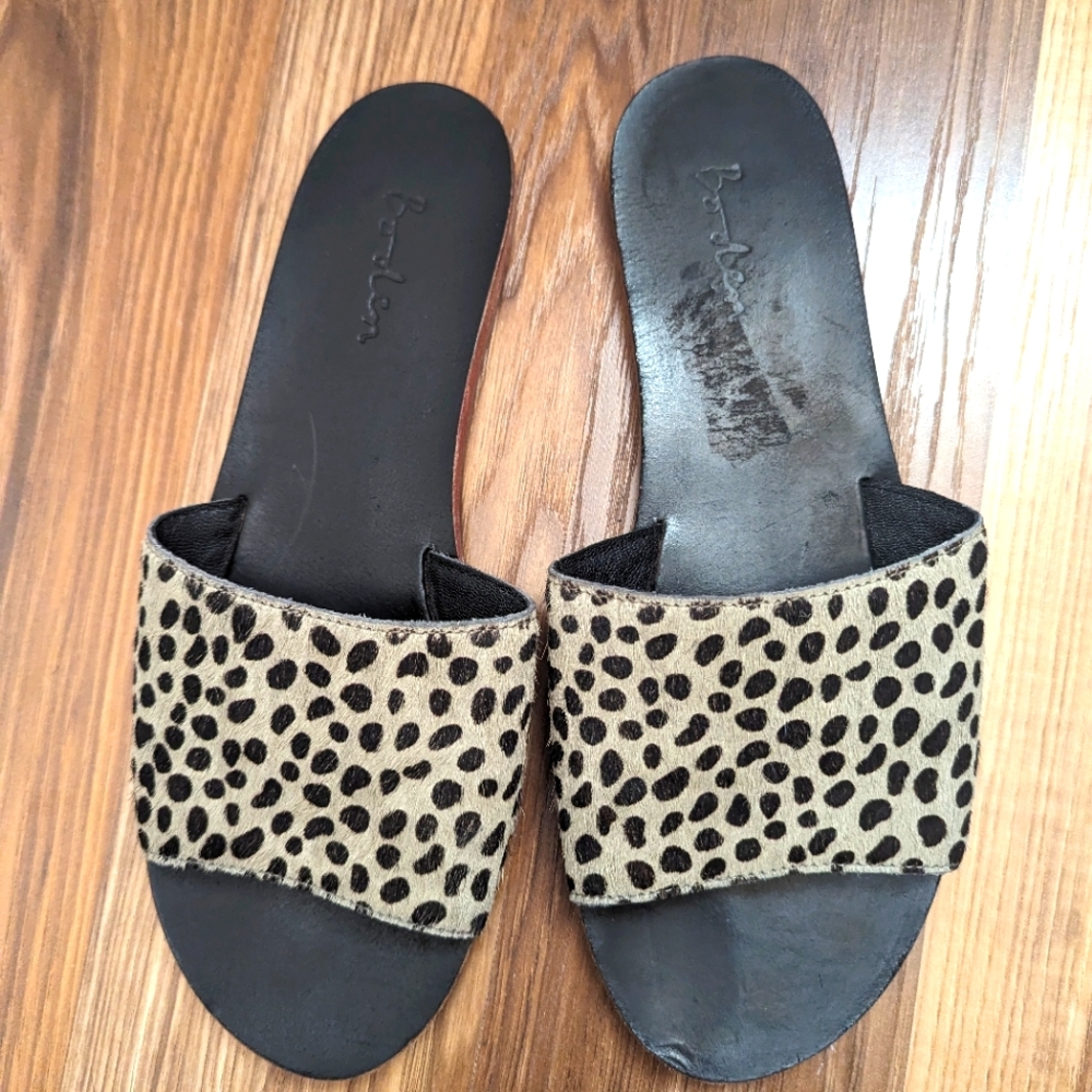 Women's boden leopard print slides size‎ 39